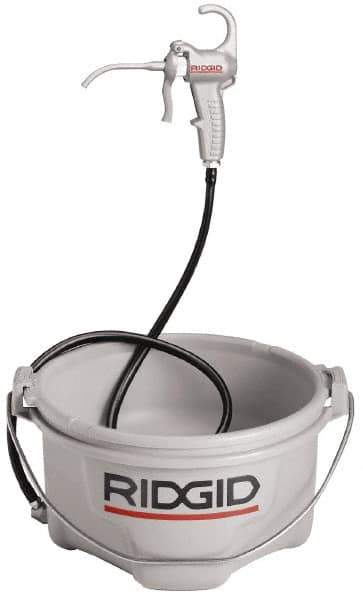Ridgid - Oil Lubrication Aluminum Lever Hand Pump - For 1 Gal Container - Exact Tool & Supply