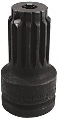 Proto - No. 5 Spline Male 1 Female Impact Drive Adapter - 4-1/2" OAL - Exact Tool & Supply