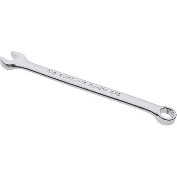Blackhawk by Proto - 5/16" 12 Point Offset Combination Wrench - 15° Offset Angle, 11" OAL, Steel, Satin Finish - Exact Tool & Supply
