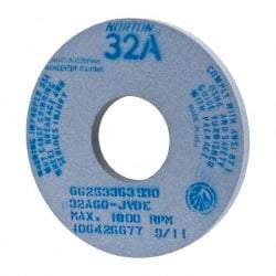 Norton - 14" Diam x 5" Hole x 1" Thick, J Hardness, 60 Grit Surface Grinding Wheel - Aluminum Oxide, Type 1, Medium Grade, 1,800 Max RPM, Vitrified Bond, No Recess - Exact Tool & Supply