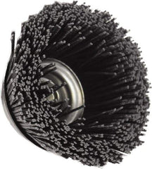 Osborn - 4" Diam, 5/8-11 Threaded Arbor, Silicon Carbide Fill Cup Brush - Silicon Carbide Abrasive Material, 1-1/2" Trim Length, 6,000 Max RPM - Exact Tool & Supply