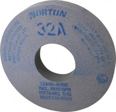 Norton - 14" Diam x 5" Hole x 2" Thick, K Hardness, 46 Grit Surface Grinding Wheel - Aluminum Oxide, Type 1, Coarse Grade, 1,800 Max RPM, Vitrified Bond, No Recess - Exact Tool & Supply