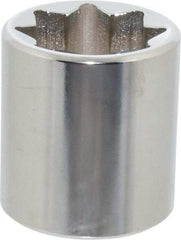 Proto - 7/8", 1/2" Drive, Standard Hand Socket - 8 Points, 1-5/8" OAL, Alloy Steel, Chrome Finish - Exact Tool & Supply