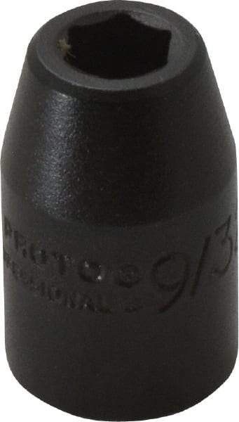 Proto - 3/8" Drive 9/32" Standard Impact Socket - 6 Points, 1-3/32" OAL - Exact Tool & Supply