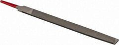 Simonds File - 8" Long, Smooth Cut, Mill American-Pattern File - Single Cut, Tang - Exact Tool & Supply