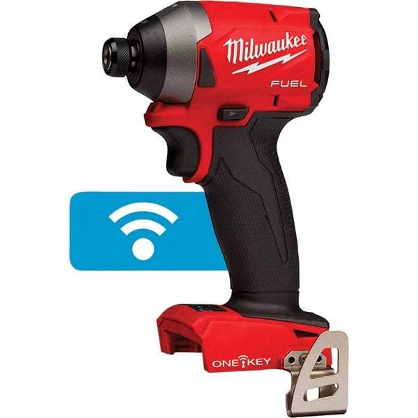 Milwaukee Tool - 18 Volt, 1/4" Drive, 167 Ft/Lb Torque, Cordless Impact Driver - Pistol Grip Handle, 3600 RPM, Lithium-Ion, Bare Tool - Exact Tool & Supply
