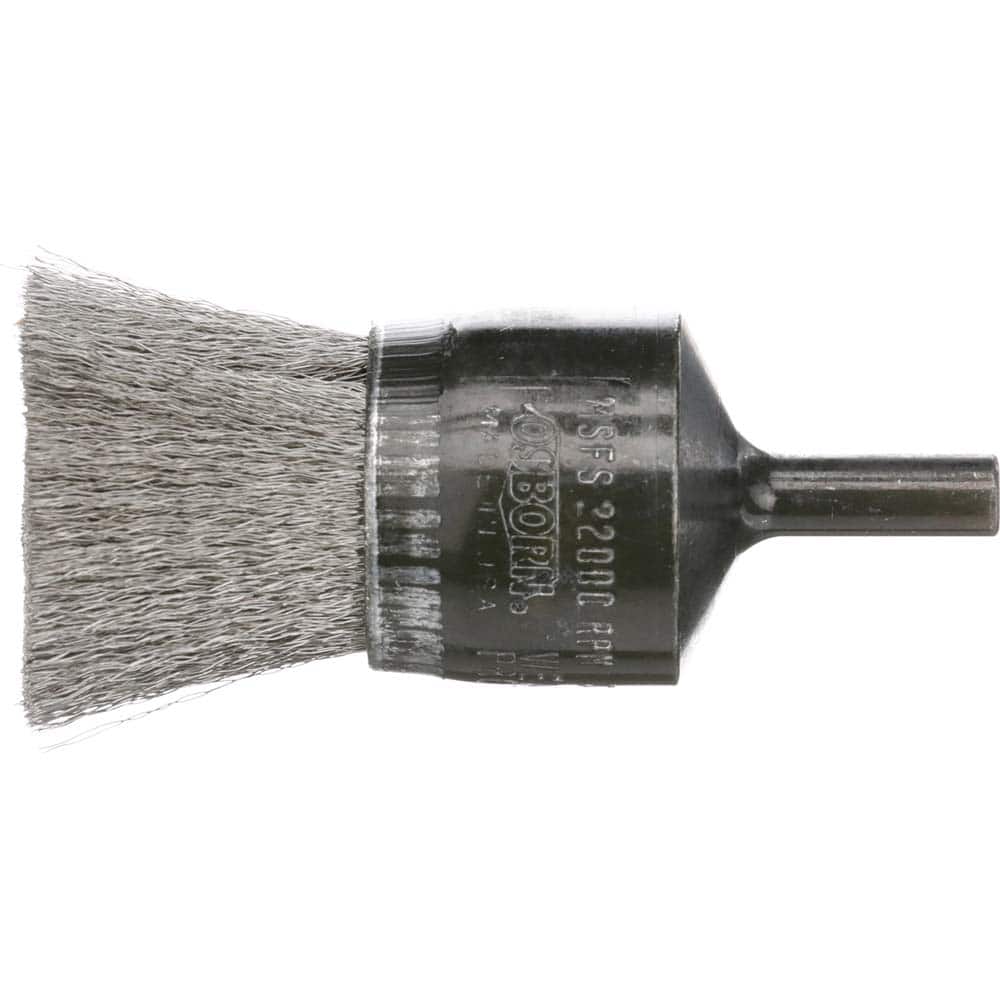 Osborn - End Brushes; Fill Material: Stainless Steel ; Filament/Wire Diameter Range (Decimal Inch): 0.0101 - Exact Tool & Supply