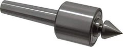 Riten - MT3 Taper Shank, 2-1/8" Head Diam Live Center - 5,000 Max RPM, 2" Head Length, 1" Point Diam, 1/4" Point Len, 350 Lb Max Workpc, 2" OAL, Male Point - Exact Tool & Supply