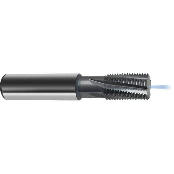 Guhring - 11/16-20 UNC/UNF , 11.95mm Cut Diam, 4 Flute Solid Carbide Helical Flute Thread Mill - Internal Thread, 20mm LOC, 80mm OAL, 12mm Shank Diam - Exact Tool & Supply