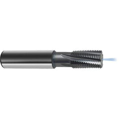 Guhring - 1/2-24 UNC/UNF , 9.95mm Cut Diam, 4 Flute Solid Carbide Helical Flute Thread Mill - Internal Thread, 16mm LOC, 70mm OAL, 10mm Shank Diam - Exact Tool & Supply