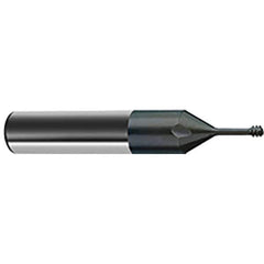 Guhring - 3/8-16 UNC , 6.7mm Cut Diam, 4 Flute Solid Carbide Helical Flute Thread Mill - Internal Thread, 4.8mm LOC, 64mm OAL, 8mm Shank Diam - Exact Tool & Supply