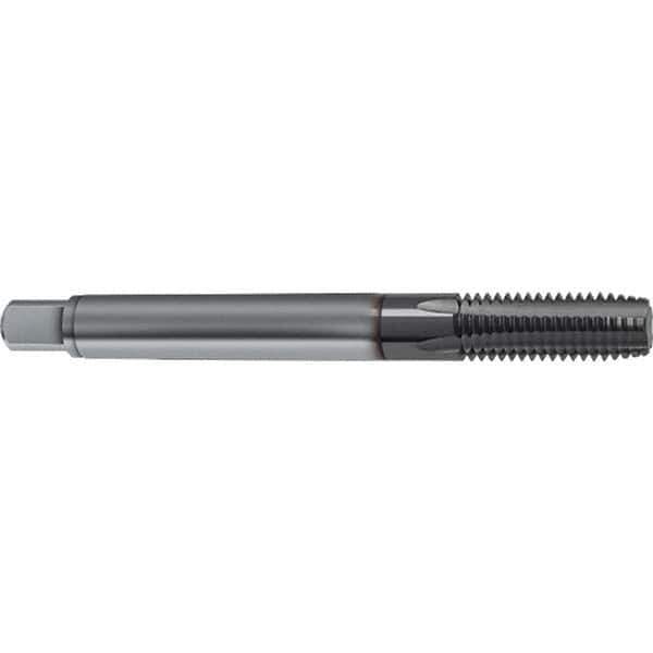 Guhring - M12x1.50 Metric 5 Flute 6HX Plug Spiral Flute Tap - Solid Carbide, TiCN Finish, 100mm OAL, Right Hand Flute, Right Hand Thread, D4/D5, Series 1161 - Exact Tool & Supply