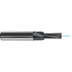 Guhring - 1/2-20 UNF , 9.95mm Cut Diam, 4 Flute Solid Carbide Helical Flute Thread Mill - Internal Thread, 27.3mm LOC, 90mm OAL, 14mm Shank Diam - Exact Tool & Supply