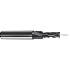 Guhring - 5/16-18 UNC , 5.95mm Cut Diam, 3 Flute Solid Carbide Helical Flute Thread Mill - Internal Thread, 17.6mm LOC, 74mm OAL, 10mm Shank Diam - Exact Tool & Supply