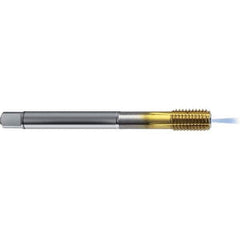 Guhring - 3/8-24 UNF 2BX H7/H8 Thread Limit Bottoming Thread Forming Tap - High Speed Steel, TiCN Finish, 3.543" OAL, Right Hand Thread, Series 4382 - Exact Tool & Supply