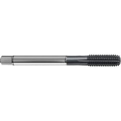 Guhring - 3/8-16 UNC 2BX H8/H9 Thread Limit Modified Bottoming Thread Forming Tap - High Speed Steel, TiCN Finish, 3.937" OAL, Right Hand Thread, Series 4377 - Exact Tool & Supply