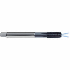 Guhring - 3/8-24 UNF 2BX H7/H8 Thread Limit Modified Bottoming Thread Forming Tap - High Speed Steel, TiCN Finish, 3.543" OAL, Right Hand Thread, Series 4380 - Exact Tool & Supply