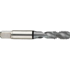 Guhring - 5-44 UNF 2 Flute 2B Modified Bottoming Spiral Flute Tap - High Speed Steel, MolyGlide Finish, 2.205" OAL, Right Hand Flute, Right Hand Thread, H2/H3, Series 3971 - Exact Tool & Supply