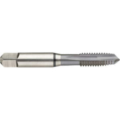 Guhring - 4-40 UNC 2 Flute 2B Modified Bottoming Spiral Flute Tap - High Speed Steel, MolyGlide Finish, 2.205" OAL, Right Hand Flute, Right Hand Thread, H2/H3, Series 3967 - Exact Tool & Supply