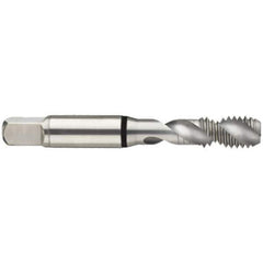 Guhring - 4-48 UNF 2 Flute 2B Modified Bottoming Spiral Flute Tap - High Speed Steel, Bright Finish, 2.205" OAL, Right Hand Flute, Right Hand Thread, H2/H3, Series 3932 - Exact Tool & Supply