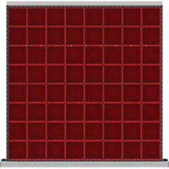 LISTA - 64-Compartment Drawer Divider Layout for 2.17" High Drawers - Exact Tool & Supply