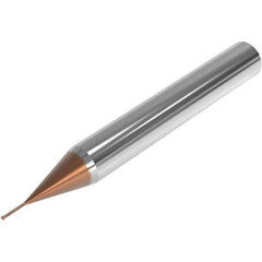 Seco - 1.5mm, 2 Flute, Single End, Solid Carbide, 0.05mm Corner Radius End Mill - 50mm OAL, 28° Helix, Right Hand Flute, 1.13mm LOC, Right Hand Cut, 10mm Extended Reach - Exact Tool & Supply