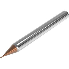 Seco - 1.2mm, 2 Flute, Single End, Solid Carbide, 0.05mm Corner Radius End Mill - 50mm OAL, 28° Helix, Right Hand Flute, 0.9mm LOC, Right Hand Cut, 1.8mm Extended Reach - Exact Tool & Supply