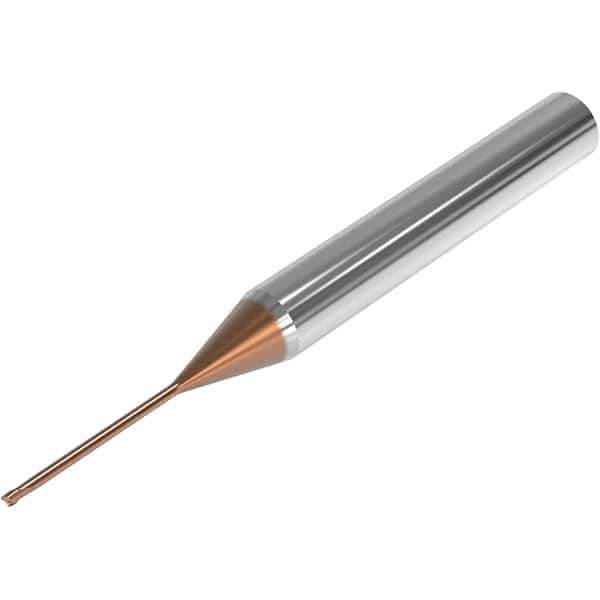 Seco - 1.5mm, 2 Flute, Single End, Solid Carbide, 0.05mm Corner Radius End Mill - 80mm OAL, 28° Helix, Right Hand Flute, 1.13mm LOC, Right Hand Cut, 22.5mm Extended Reach - Exact Tool & Supply