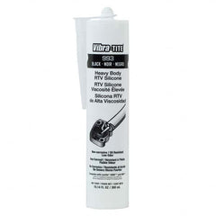 Vibra-Tite - 300 mL Cartridge, Heavy Body Black Silicone Gasket Maker - Exact Tool & Supply