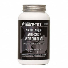 Vibra-Tite - 8 oz Jar, Nickel Anti-Seize Lubricant, with Brush Cap - Exact Tool & Supply