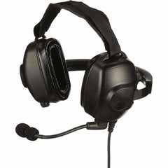 Motorola Solutions - Two-Way Radio Headsets & Earpieces Type: Headset w/Microphone Microphone Type: Boom Microphone - Exact Tool & Supply