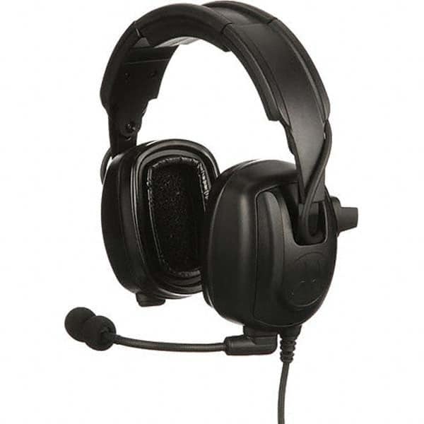 Motorola Solutions - Two-Way Radio Headsets & Earpieces Type: Headset w/Microphone Microphone Type: Boom Microphone - Exact Tool & Supply