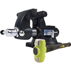 Wilton - 5-1/2" Jaw Width x 5" Jaw Opening, 3-3/4" Throat Depth, Bench & Pipe Combination Vise - Exact Tool & Supply