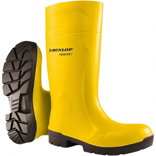 Dunlop Protective Footwear - Unisex 16, (Women's Size 14) Steel Toe Purofort Knee Boot - Exact Tool & Supply