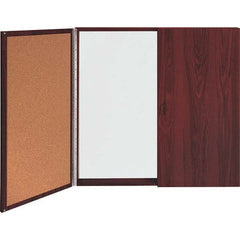 Ghent - Whiteboards & Magnetic Dry Erase Boards Type: Cork/Porcelain On Steel Magnetic Marker Board Height (Inch): 48 - Exact Tool & Supply