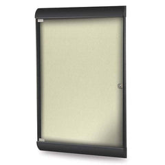 Ghent - Cork Bulletin Boards Style: Enclosed Bulletin Board Color: Caramel - Exact Tool & Supply