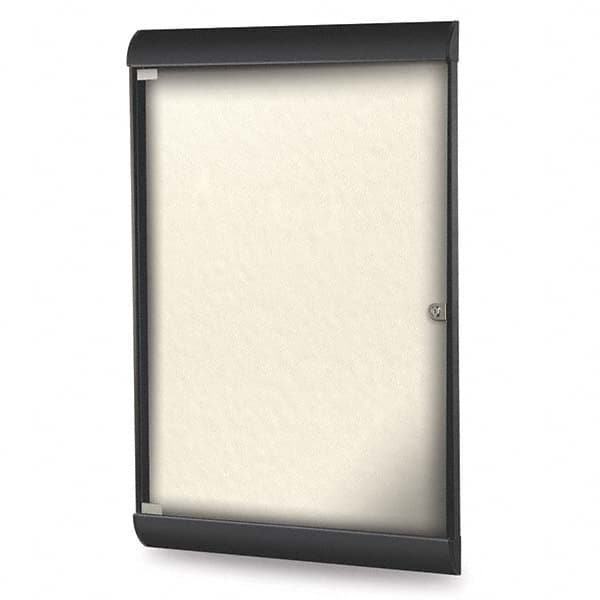 Ghent - Cork Bulletin Boards Style: Enclosed Bulletin Board Color: Ivory - Exact Tool & Supply