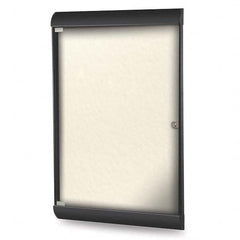 Ghent - Cork Bulletin Boards Style: Enclosed Bulletin Board Color: Ivory - Exact Tool & Supply