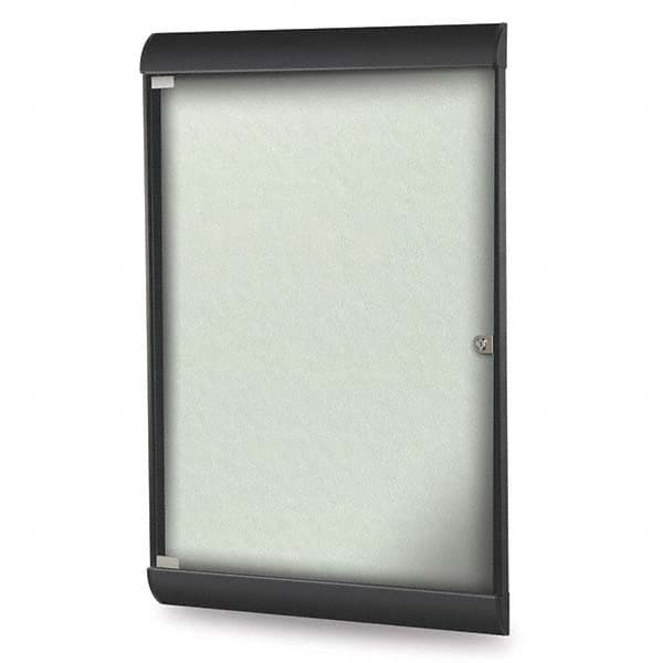Ghent - Cork Bulletin Boards Style: Enclosed Bulletin Board Color: Silver - Exact Tool & Supply