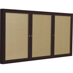 Ghent - Cork Bulletin Boards Style: Enclosed Outdoor Bulletin Board Color: Caramel - Exact Tool & Supply
