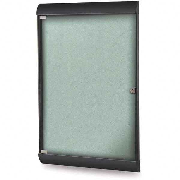 Ghent - Cork Bulletin Boards Style: Enclosed Bulletin Board Color: Stone - Exact Tool & Supply
