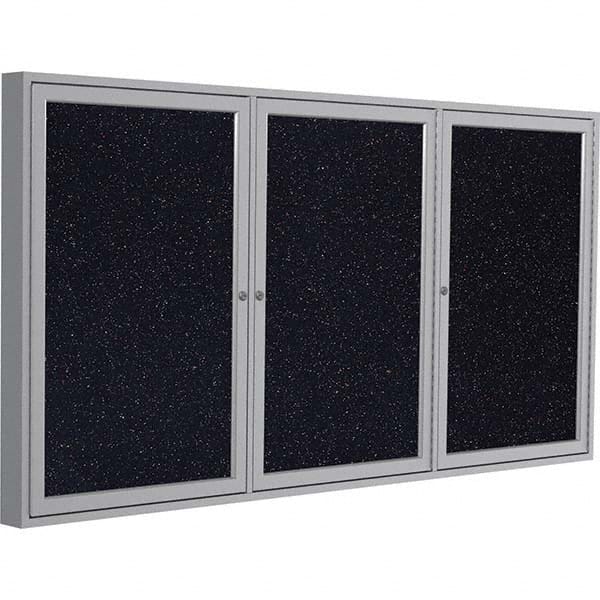 Ghent - Cork Bulletin Boards Style: Enclosed Recycled Rubber Bulletin Board Color: Confetti - Exact Tool & Supply