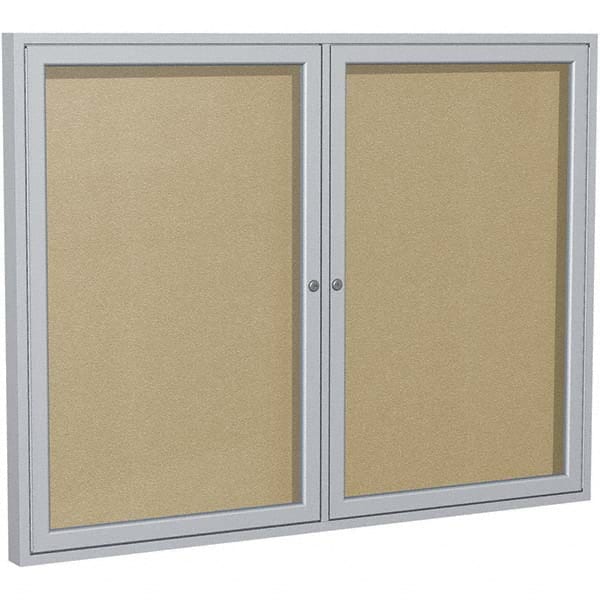Ghent - Cork Bulletin Boards Style: Enclosed Outdoor Bulletin Board Color: Caramel - Exact Tool & Supply
