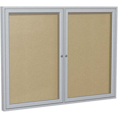 Ghent - Cork Bulletin Boards Style: Enclosed Outdoor Bulletin Board Color: Caramel - Exact Tool & Supply