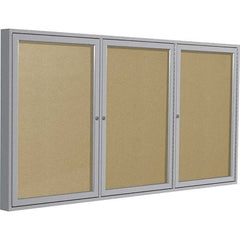 Ghent - Cork Bulletin Boards Style: Enclosed Outdoor Bulletin Board Color: Caramel - Exact Tool & Supply