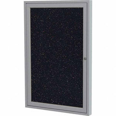 Ghent - Cork Bulletin Boards Style: Enclosed Recycled Rubber Bulletin Board Color: Confetti - Exact Tool & Supply