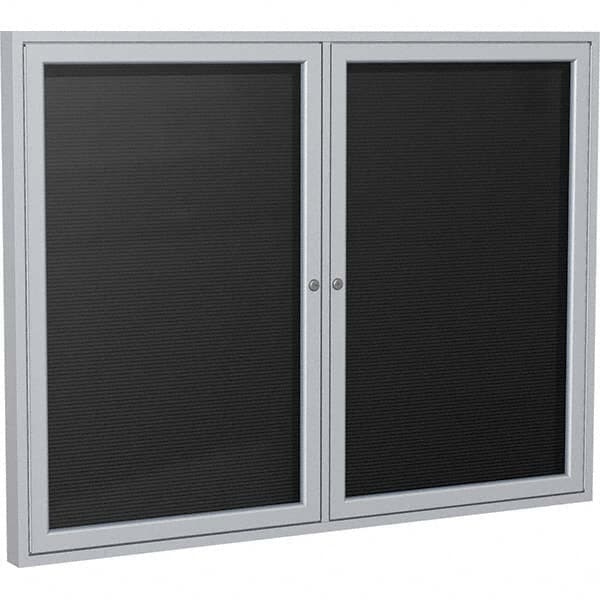 Ghent - Cork Bulletin Boards Style: Enclosed Letterboard Color: Black - Exact Tool & Supply