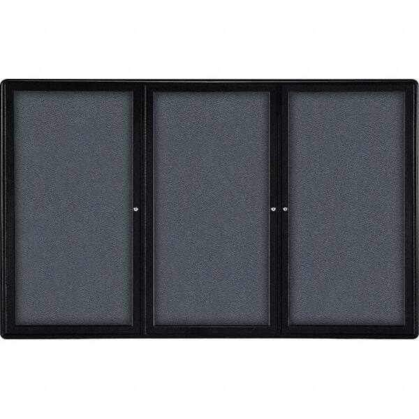 Ghent - Cork Bulletin Boards Style: Enclosed Fabric Bulletin Board Color: Gray - Exact Tool & Supply