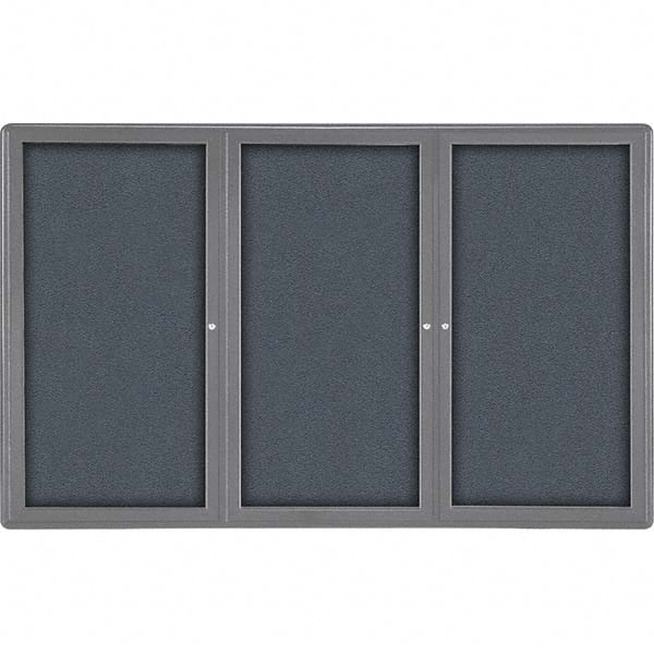 Ghent - Cork Bulletin Boards Style: Enclosed Fabric Bulletin Board Color: Gray - Exact Tool & Supply