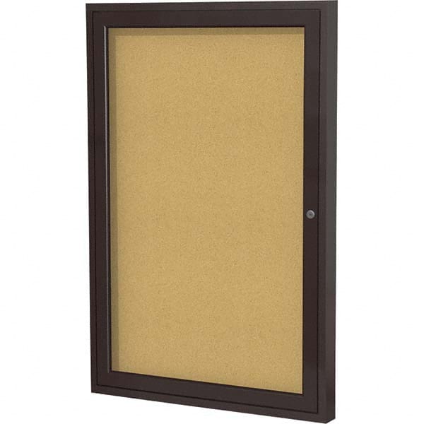 Ghent - Cork Bulletin Boards Style: Enclosed Cork Bulletin Boards Color: Natural Cork - Exact Tool & Supply
